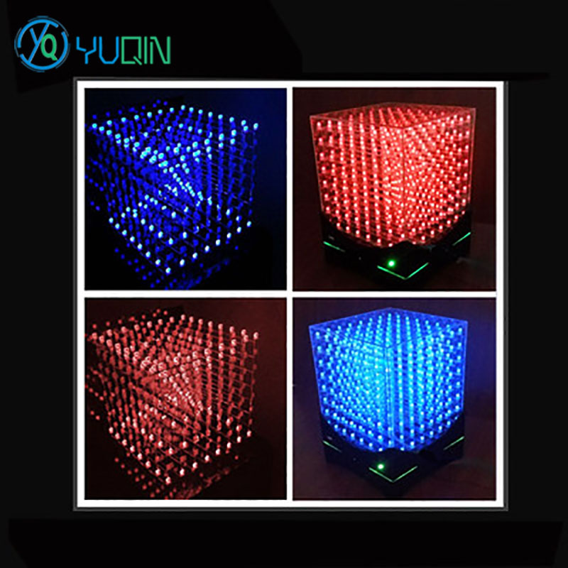 Rgb Led Matrix 8X8 - Kit de cubo LED 3D8 DIY