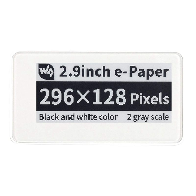 Display Epaper 2.9 - Módulo de Pantalla de Tinta Electrónica