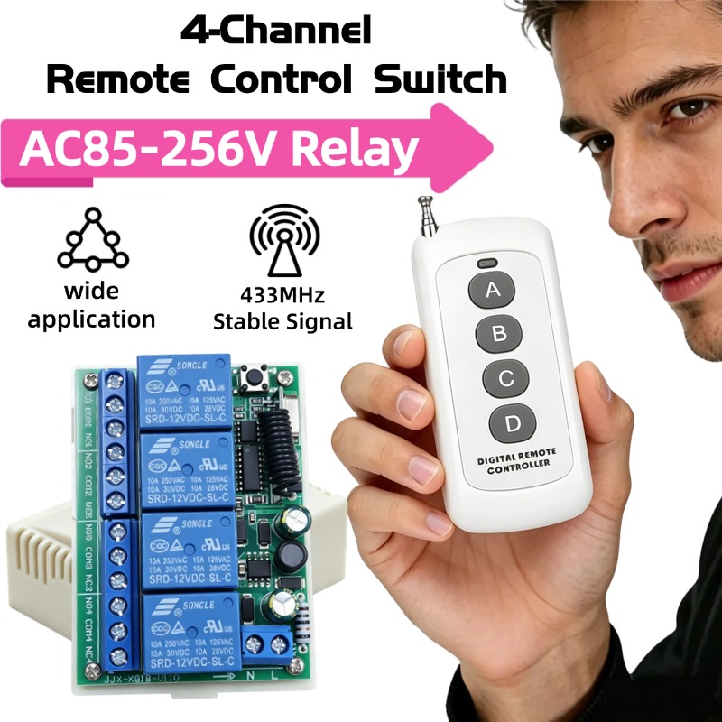 433Mhz Receiver Module - Control remoto RF de 4 canales
