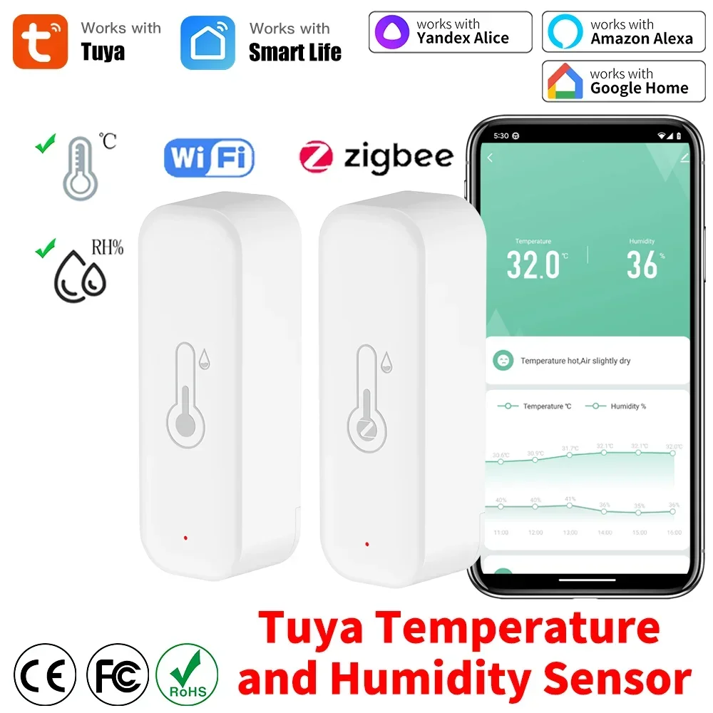 Matter Hub Thread - Tuya WiFi Zigbee 3,0 temperatura y