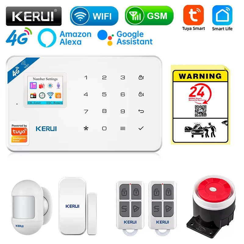 Smart Home Automation Diy - KERUI-Kit de sistema de alarma de