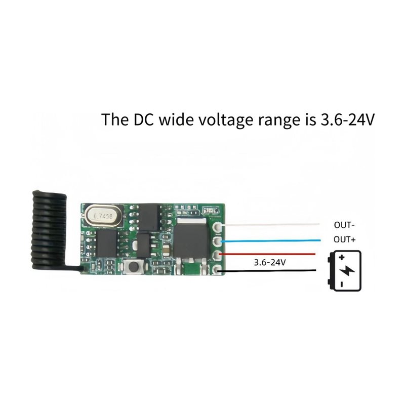 Controlador de interruptor RF  - 433Mhz Receiver Module reseña y precio
