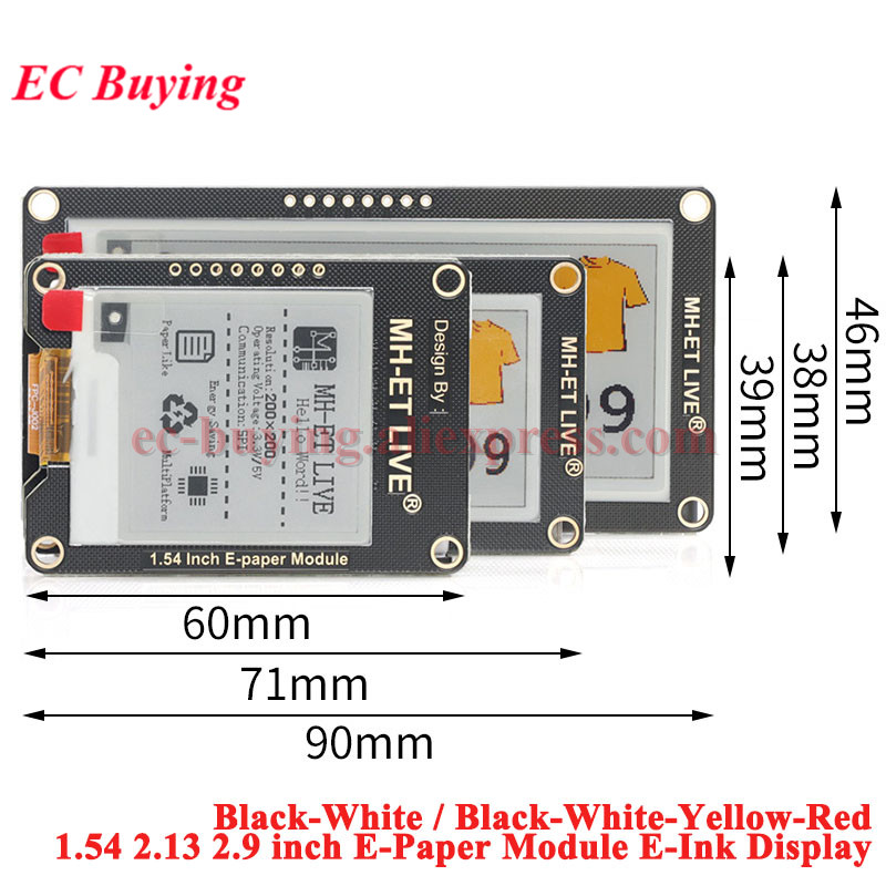 Módulo de Pantalla E-Paper/E-I - Display Epaper 2.9 reseña y precio