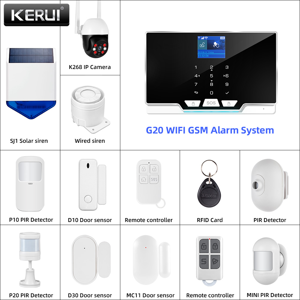 KERUI-Kit de alarma DIY de 433 - Home Automation Diy Kit reseña y precio