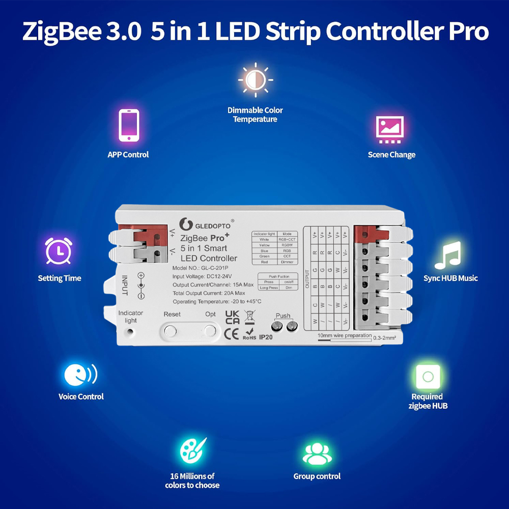 Controlador LED Inteligente Zi - Zigbee Coordinator Stick reseña y precio