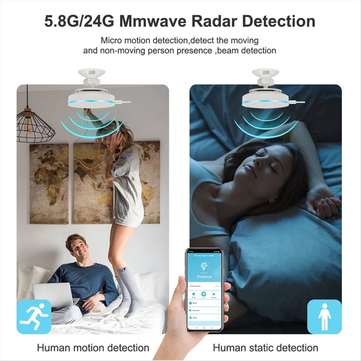 Sensor de Presencia Humana Zig - Smart Home Automation Diy reseña y precio