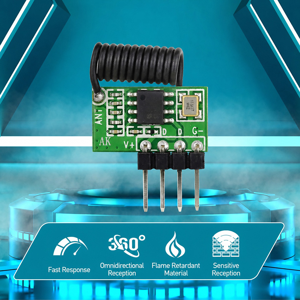 Módulo Receptor RF Superhetero - 433Mhz Receiver Module reseña y precio