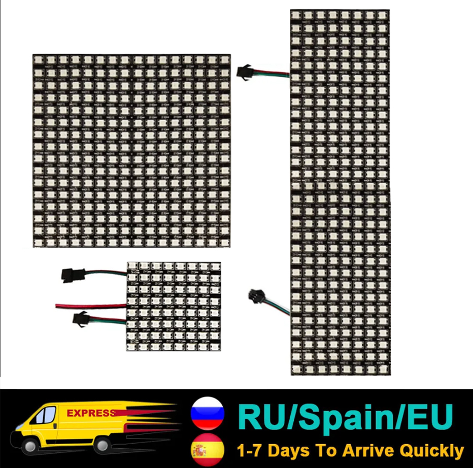DC5V WS2812B 5050 RGB SMD Flex - Rgb Led Matrix 8X8 reseña y precio